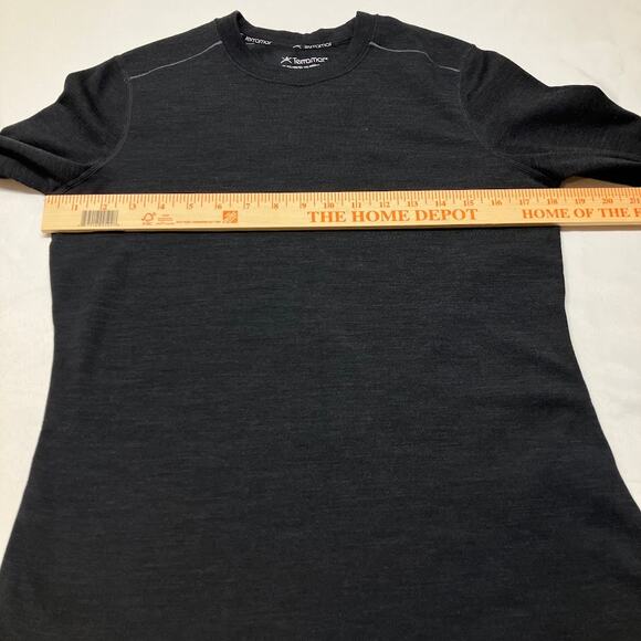 Terramar Thermawool Base Layer Long Sleeve Shirt Black Men's Size M - Picture 7 of 9